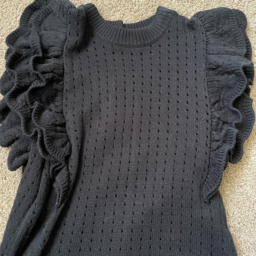 Who What Wear Ruffle Sweater - Picture 3 of 4